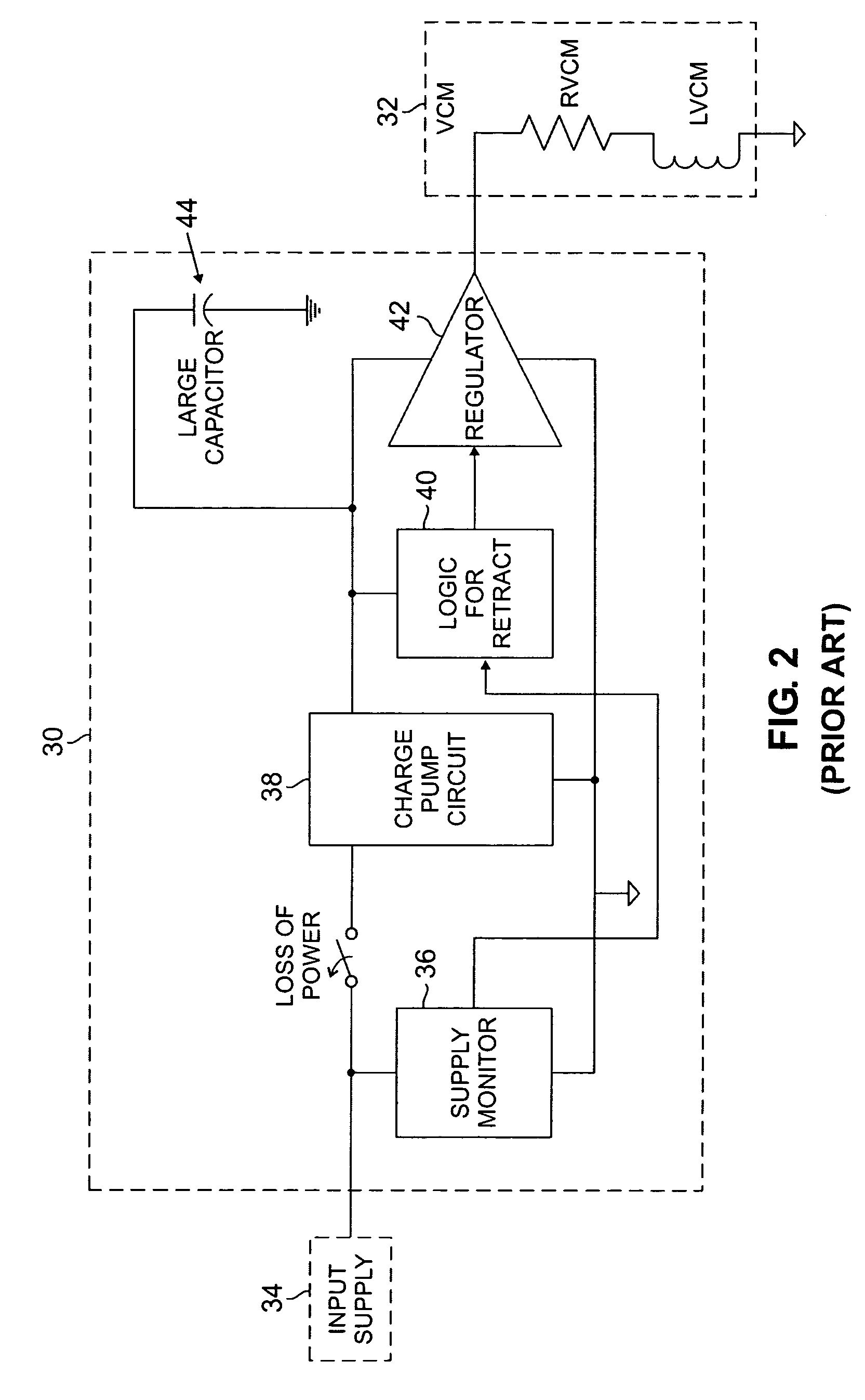 Low cost emergency disk drive head retract architecture