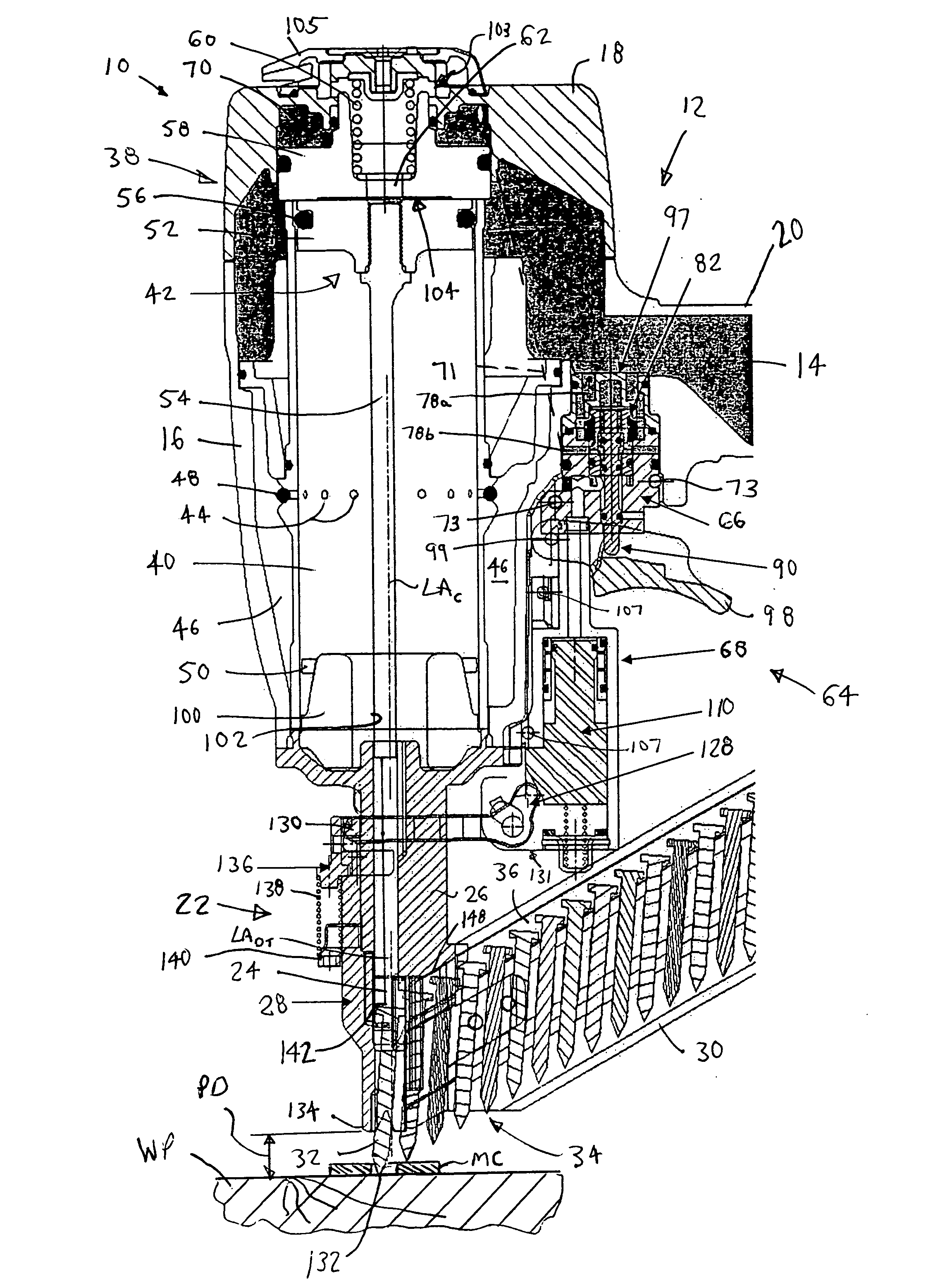 Fastener driving device