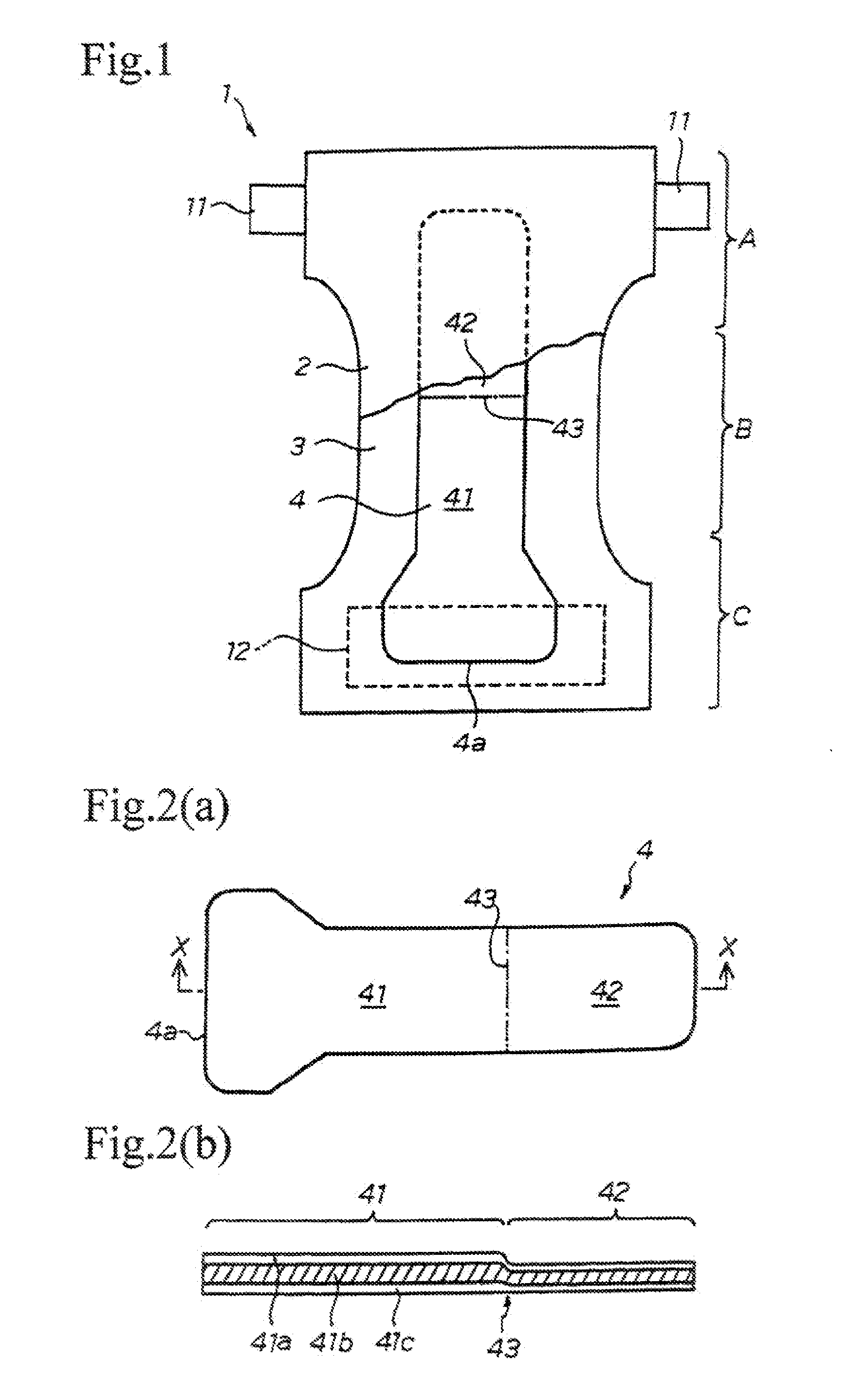 Absorbent member and a method of producing an absorbent member