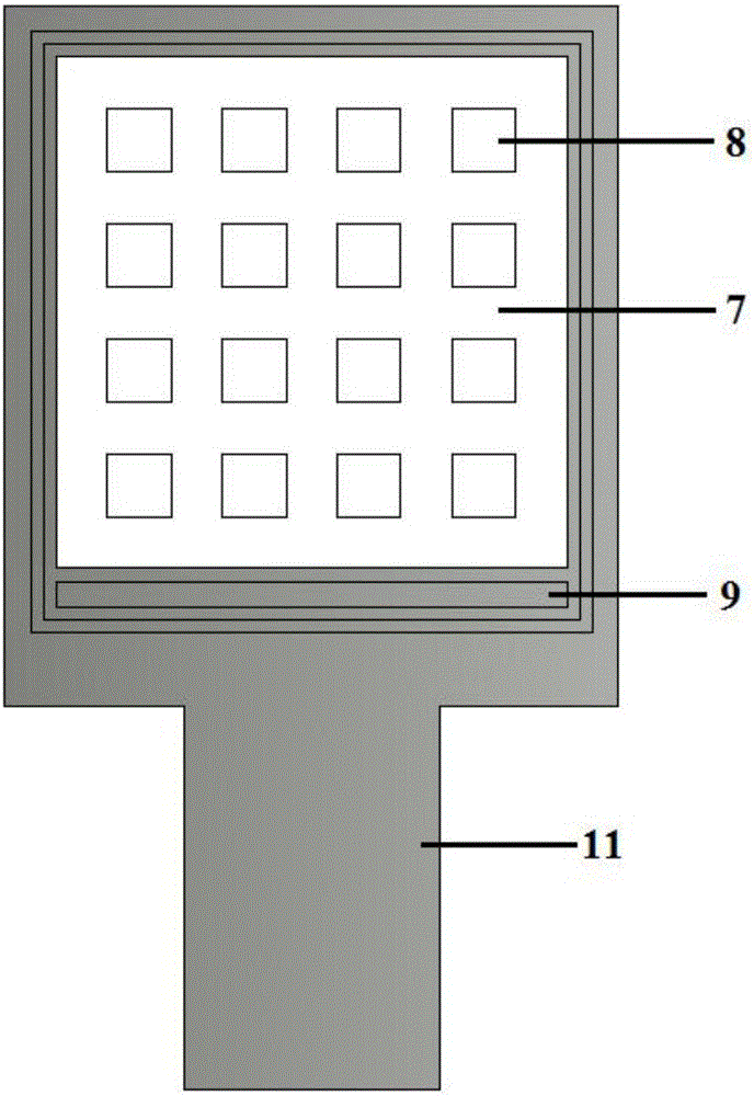 Planar lateral collection structure indium gallium arsenic infrared detector chip