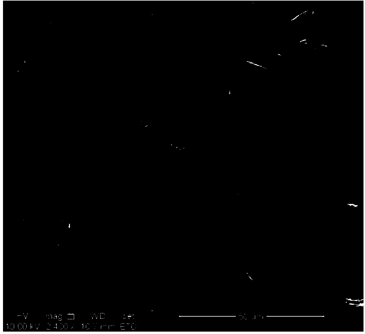 Graphene material powder and preparation method