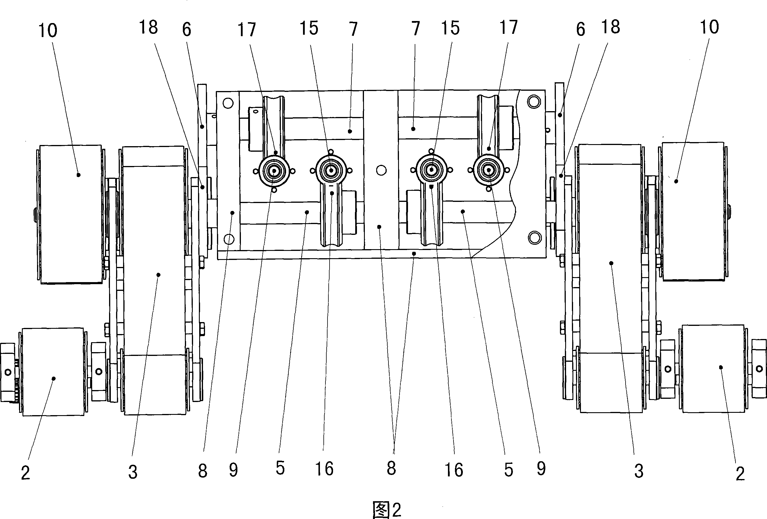 Joint track type walking mechanism