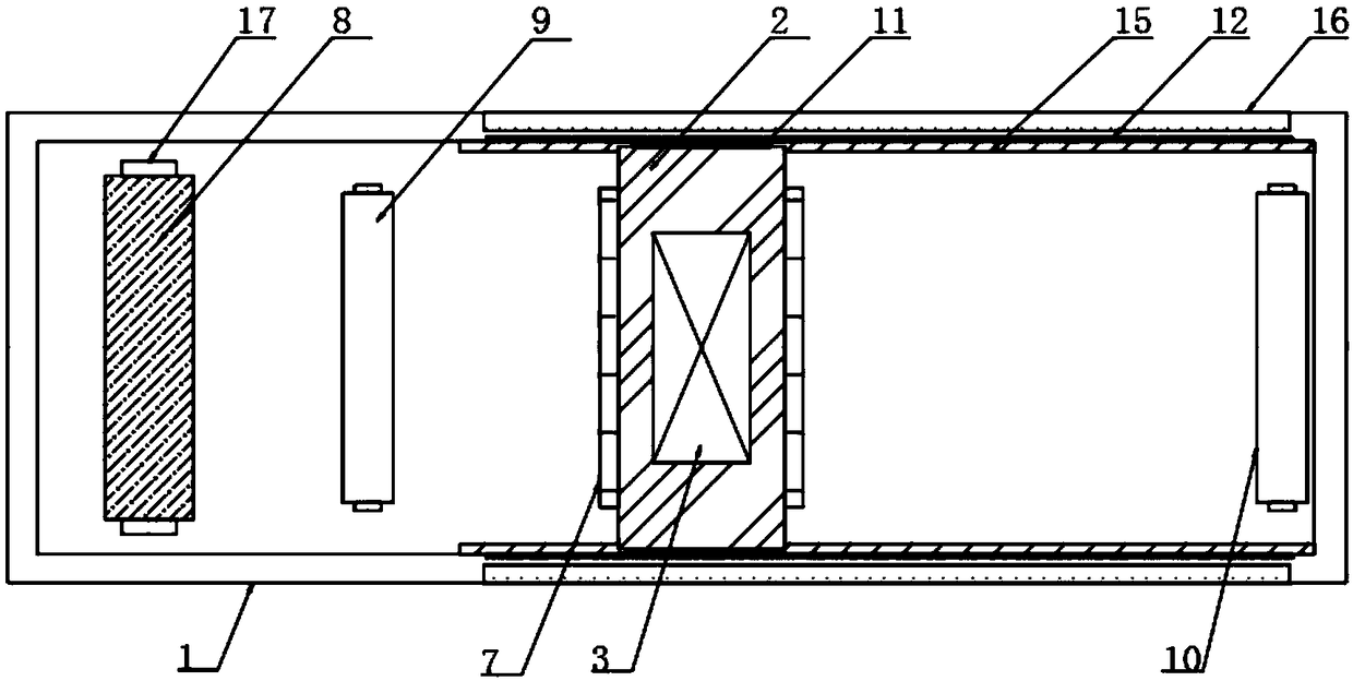 Rubber belt shearing device and method