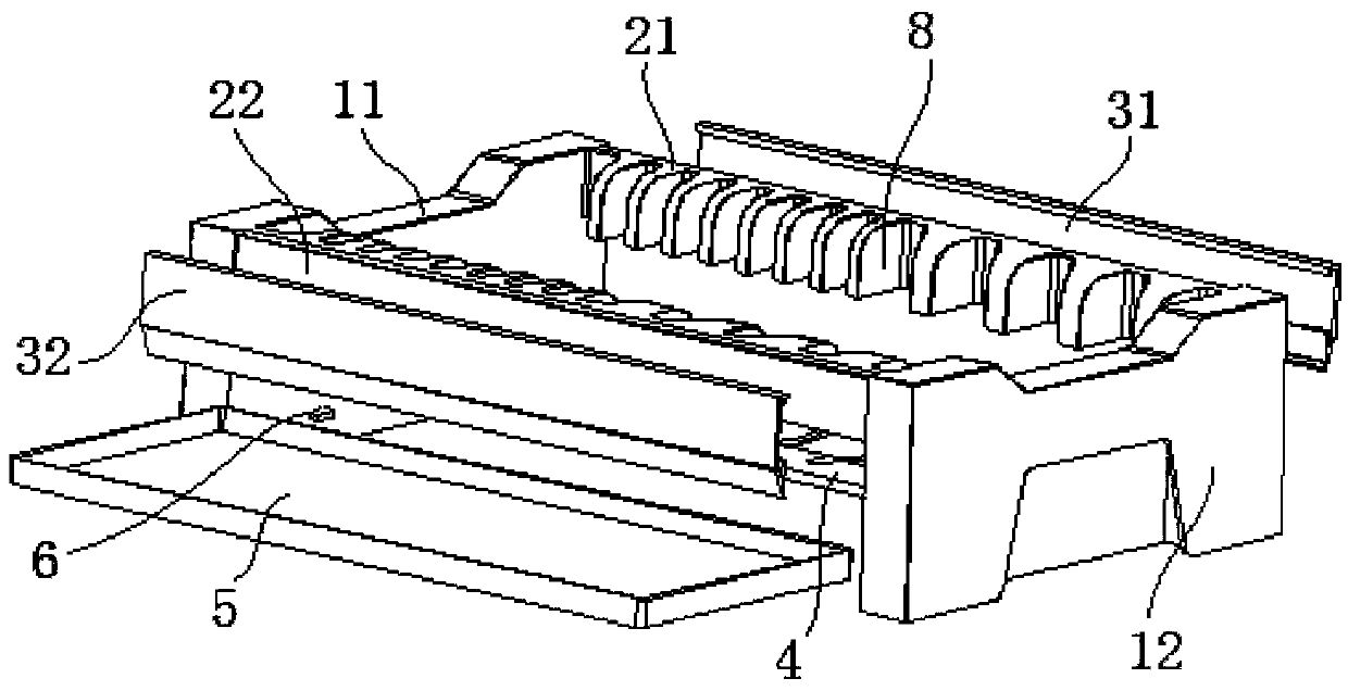 Inserting dish rack