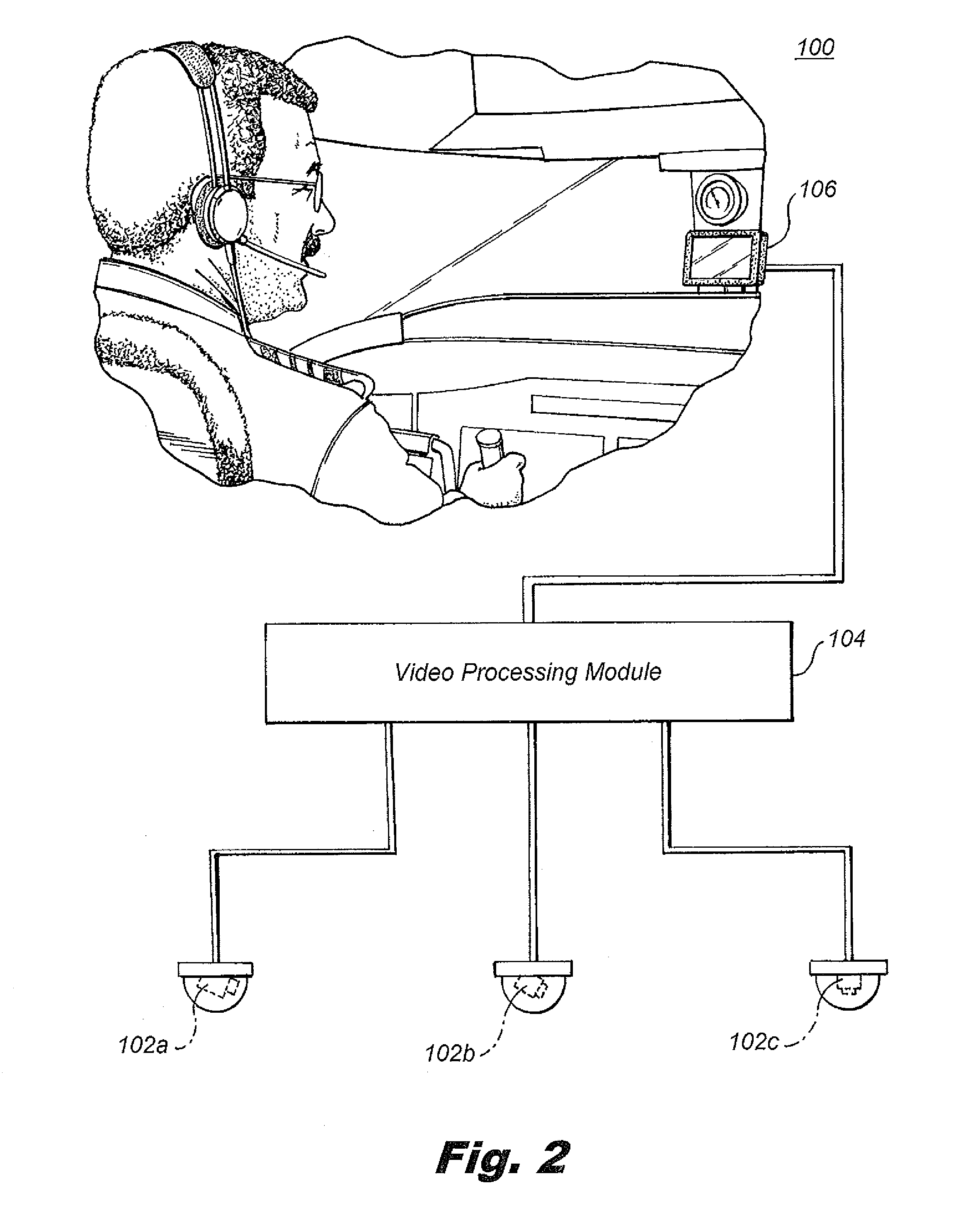 Airplane cockpit video system