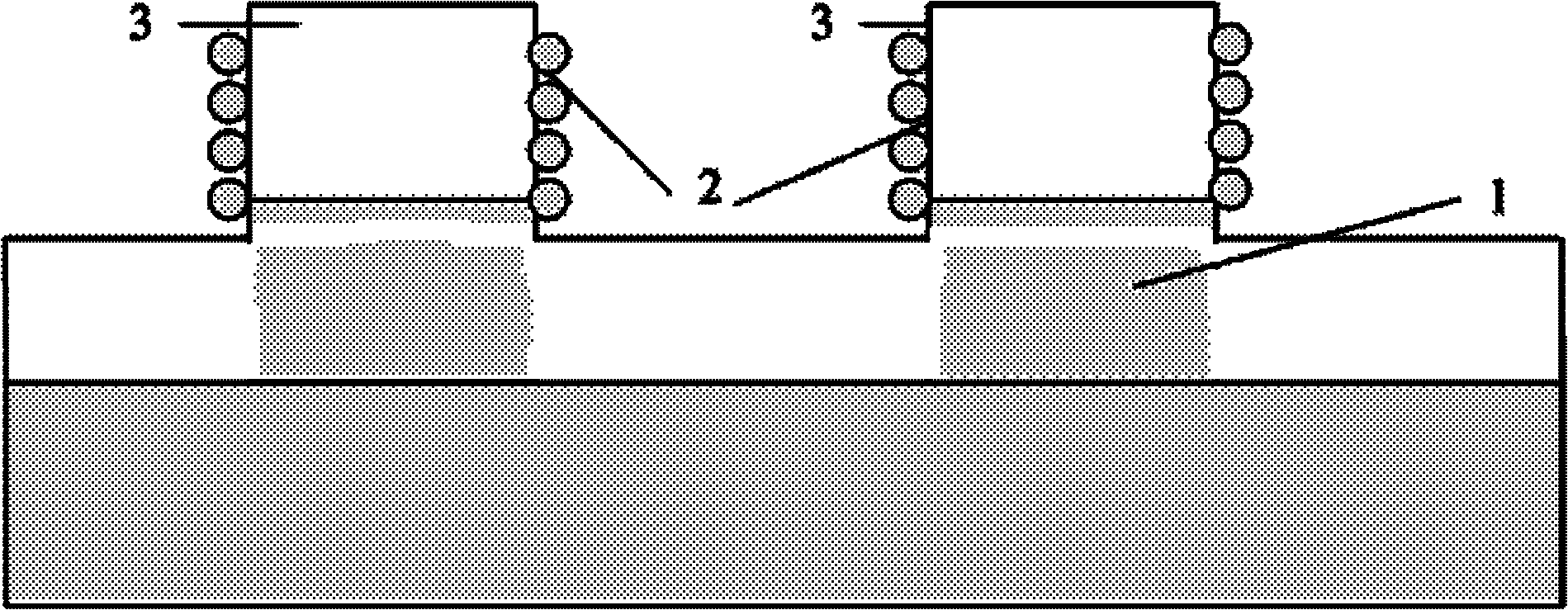 Method for eliminating redeposition of side wall of grid and semiconductor device