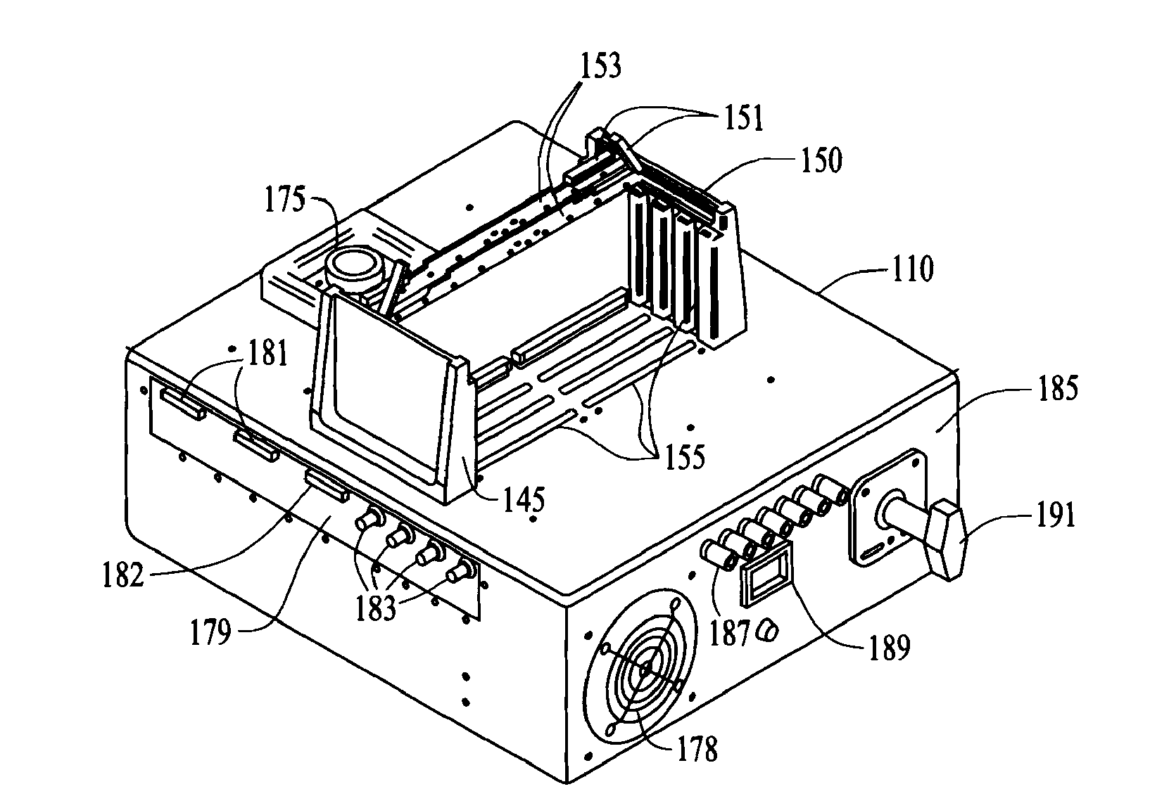 Circuit card assembly testing system for a missile and launcher test set