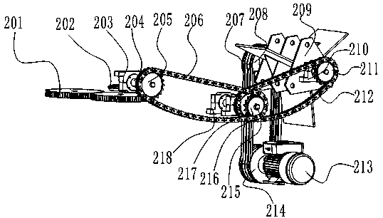 Raspberry stubble flattening and crushing integrated machine with special-shaped conveying rollers