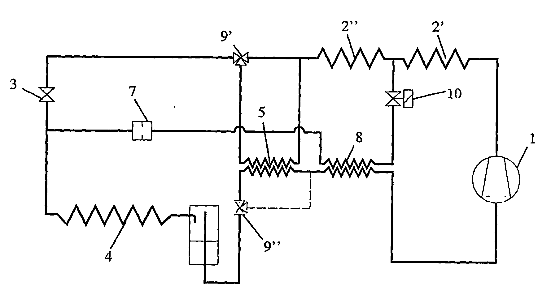 Vapour compression heat pump system