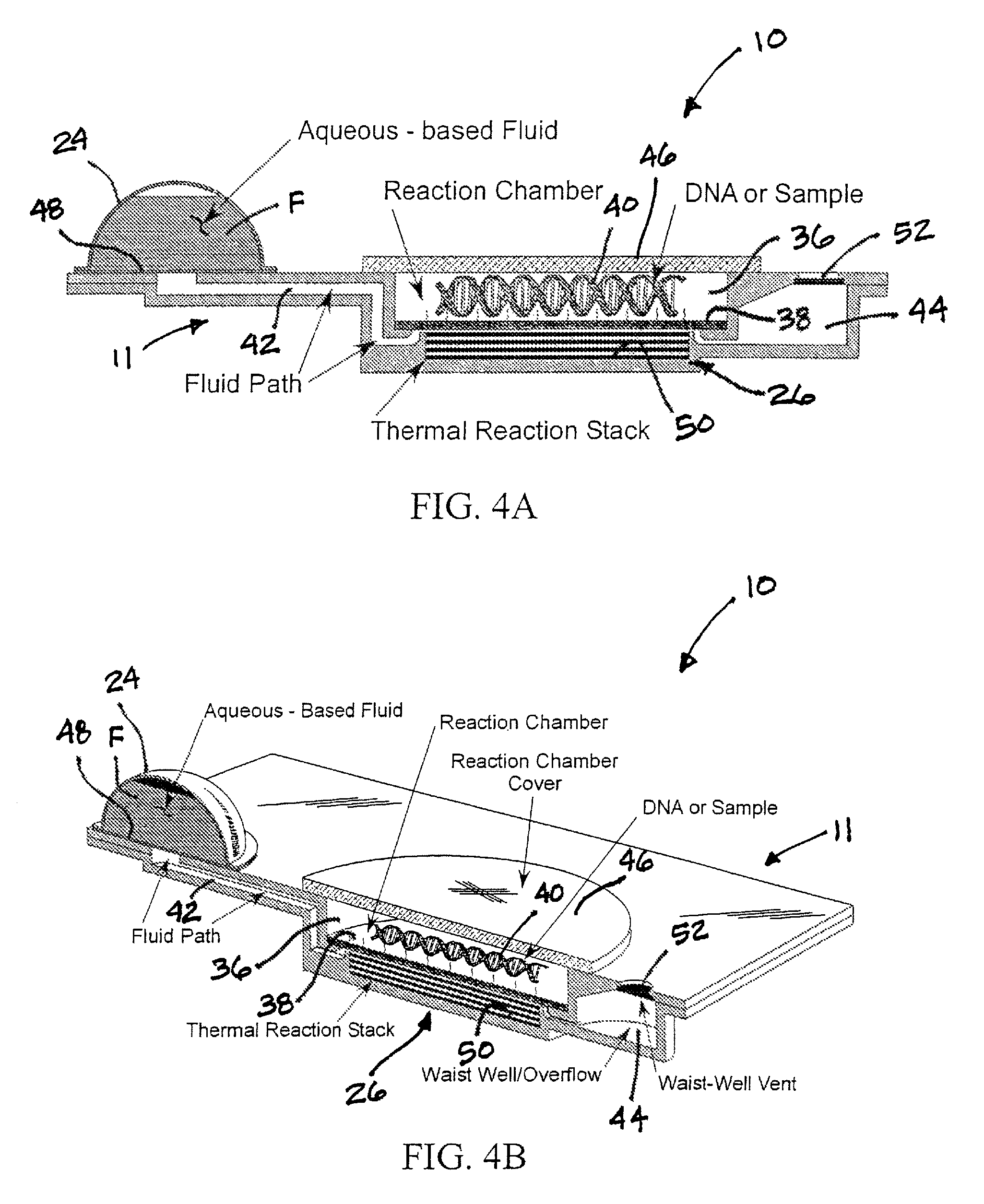 Disposable thermal in-vitro diagnostic apparatus and method of conducting an in-vitro diagnostic test