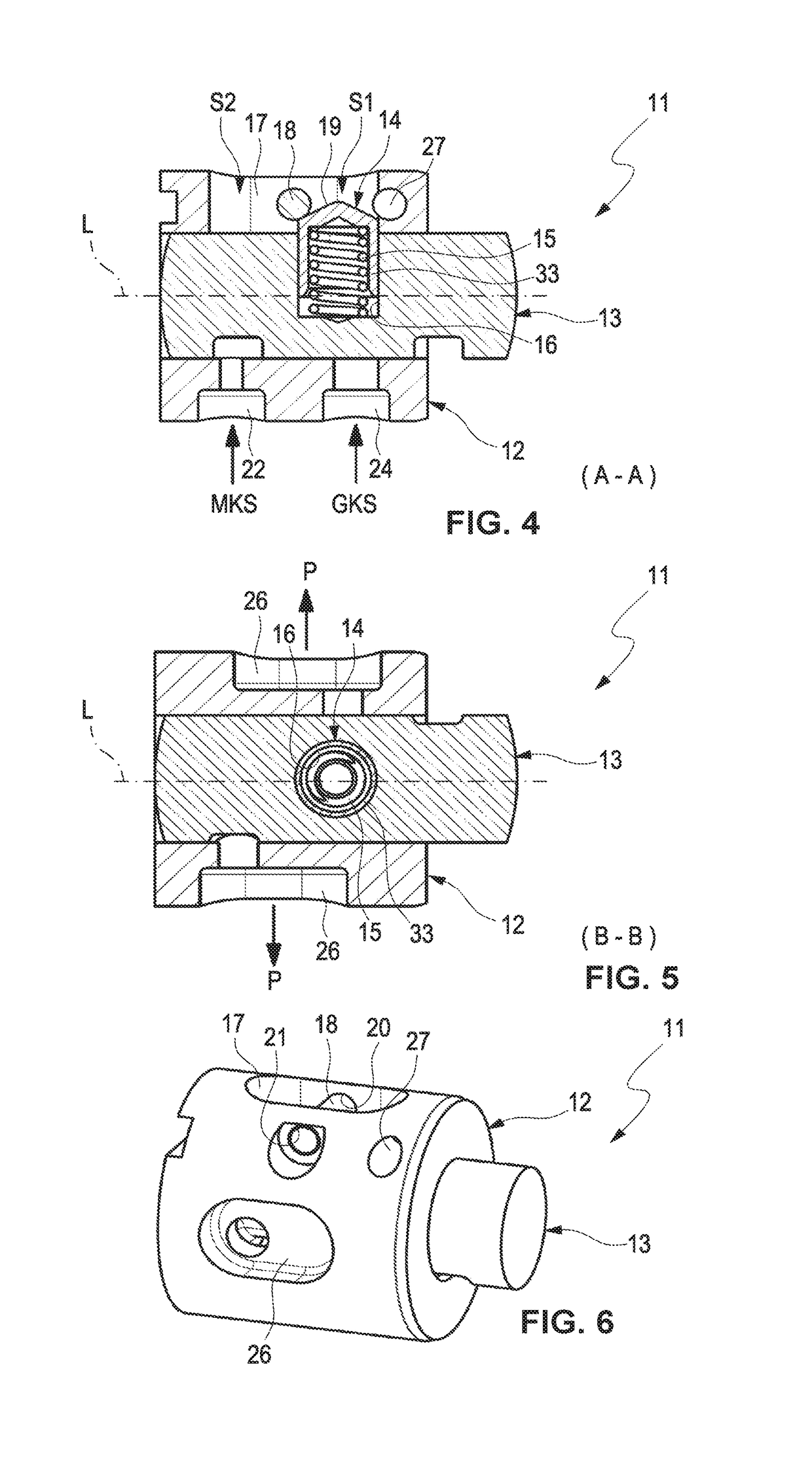 Switch valve for controlling a hydraulic fluid flow and connecting rod for a variable compression internal combustion engine with a switch valve