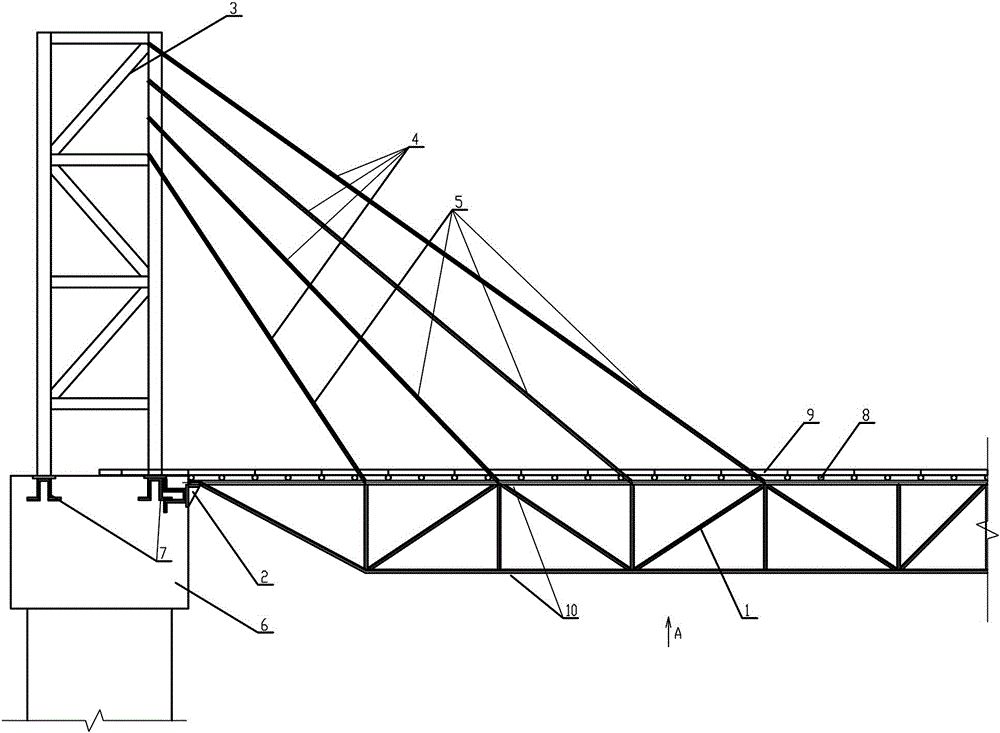 Support and Construction Method of Back-tensioning Load-bearing Construction of Bridge