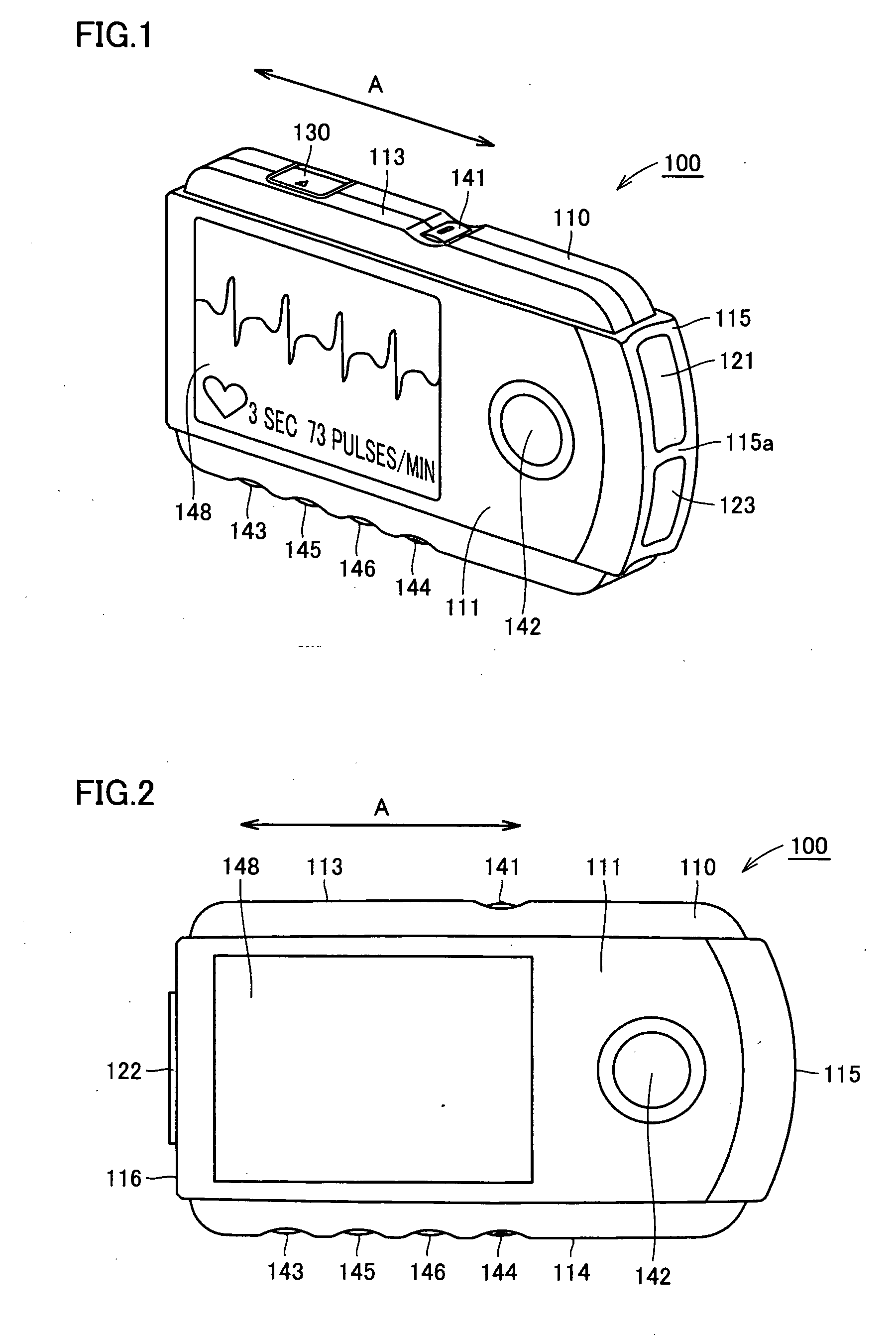 Portable electrocardiograph