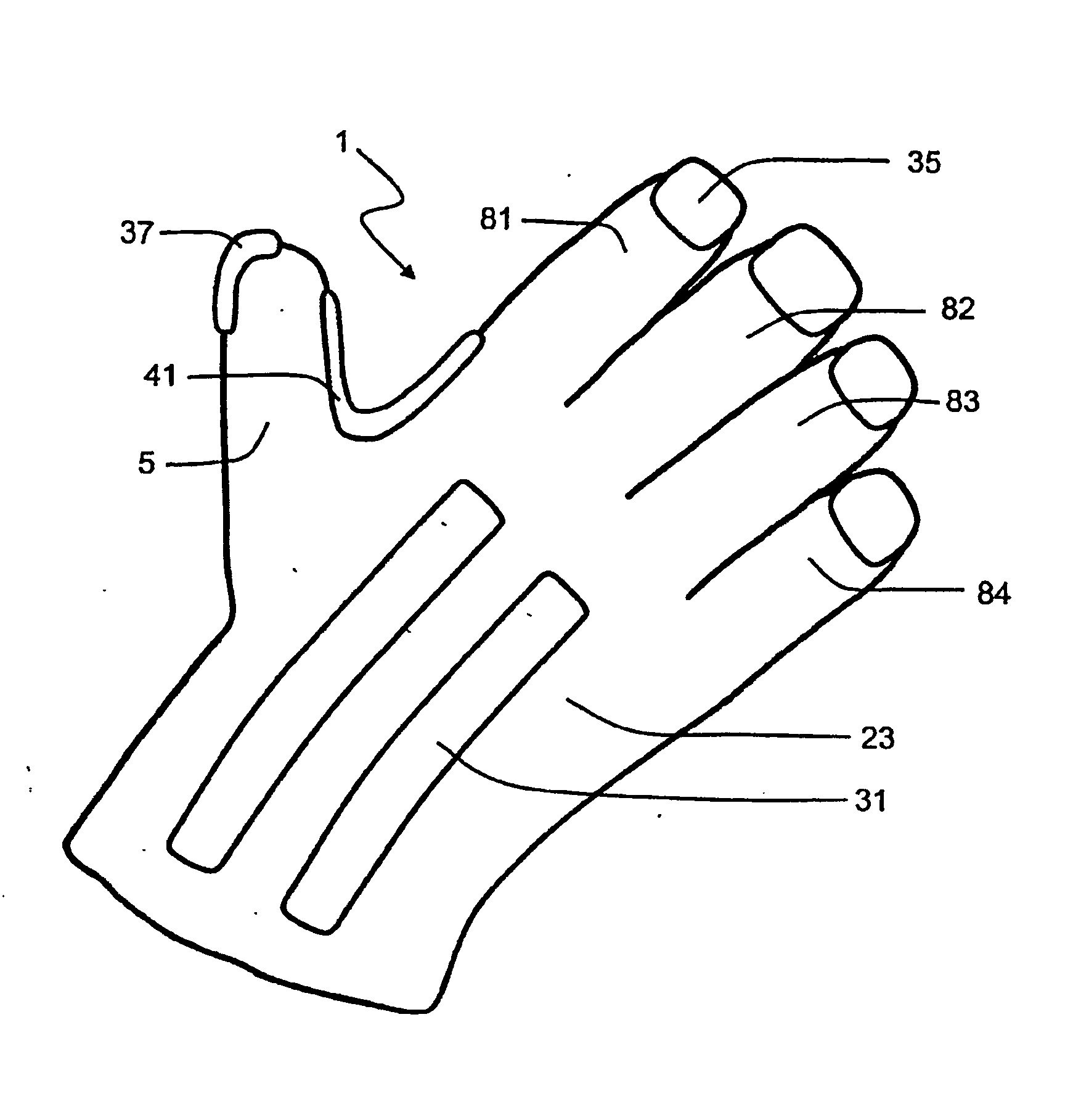 Handwear incorporating attachment element