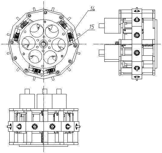 Straight rack type wind turbine blade adjusting mechanism