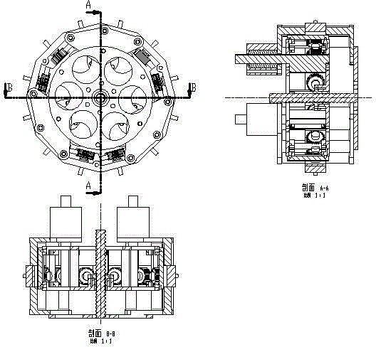 Straight rack type wind turbine blade adjusting mechanism