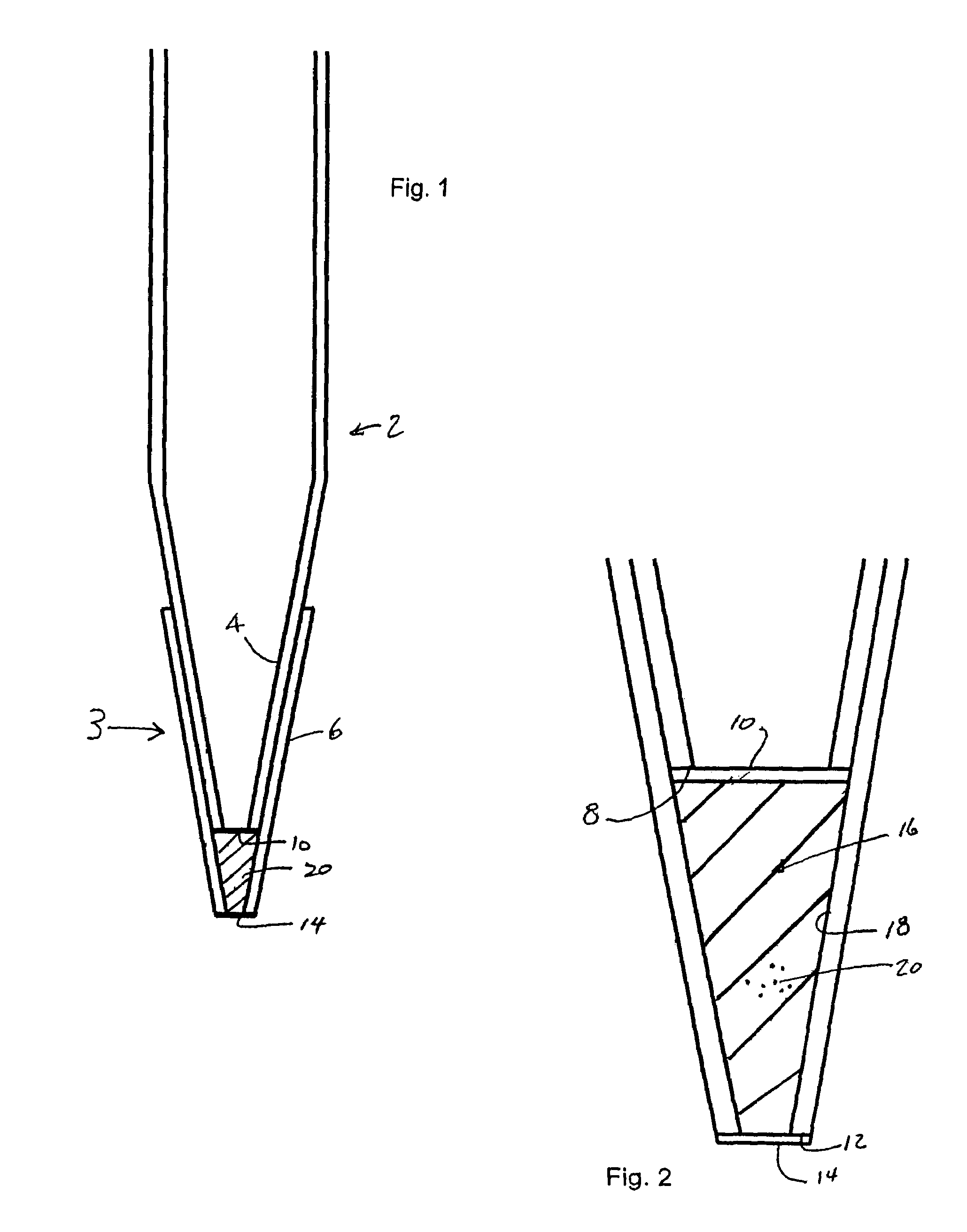 Low dead volume extraction column device