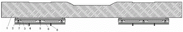 A method and device for detecting the compactness of bulk ballasted bed