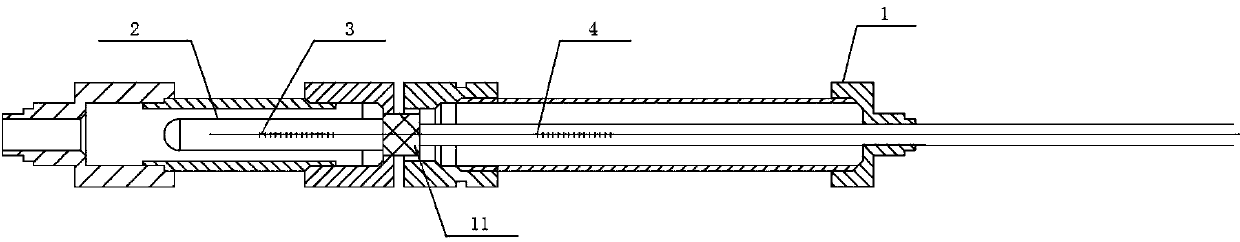 Fiber bragg grating pressure sensor used in high-temperature high-voltage environment and manufacturing method