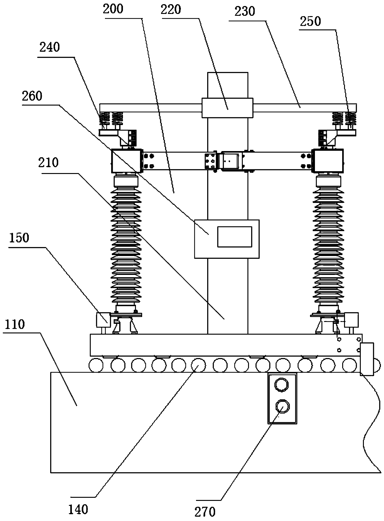 Disconnecting switch delivery inspection assembly line