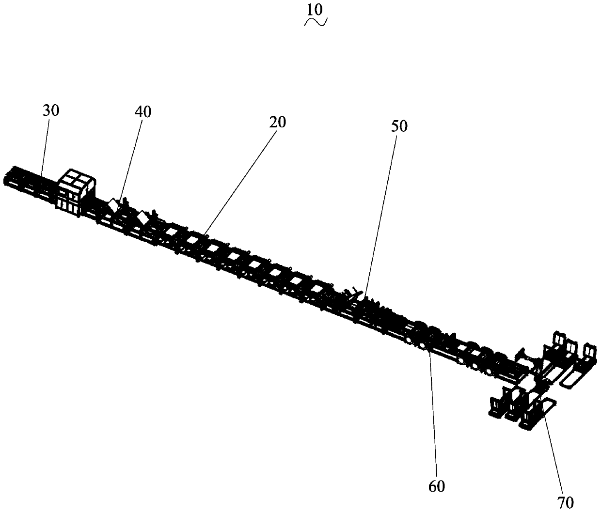 A brick stacking mechanism for polished bricks and its production line