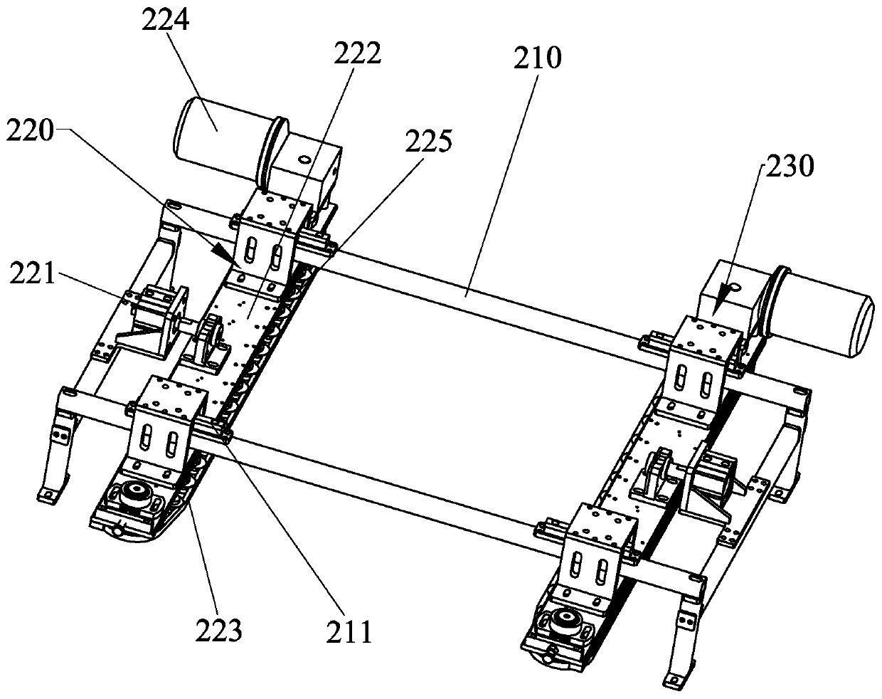 A brick stacking mechanism for polished bricks and its production line