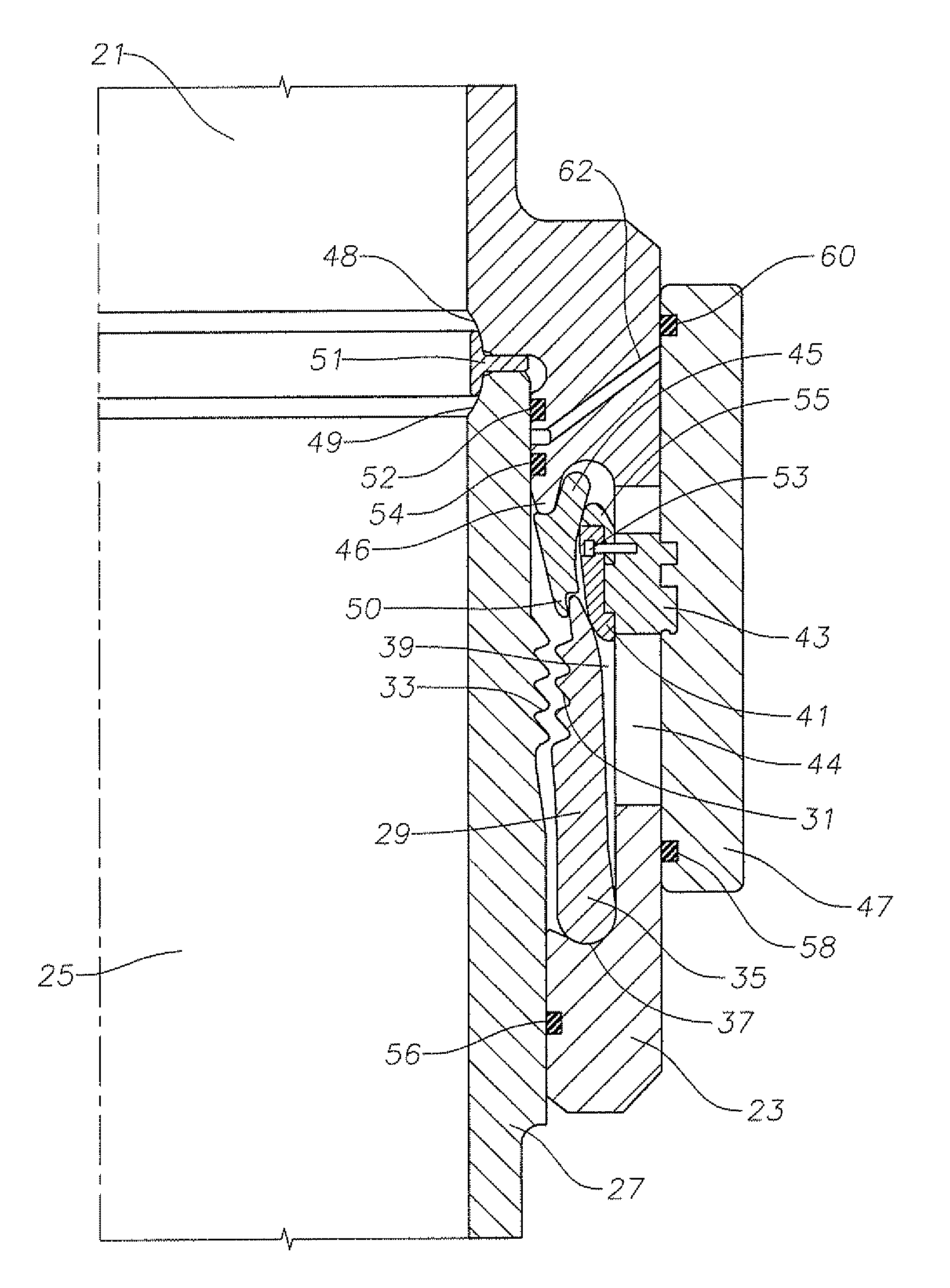 Rapid makeup drilling riser