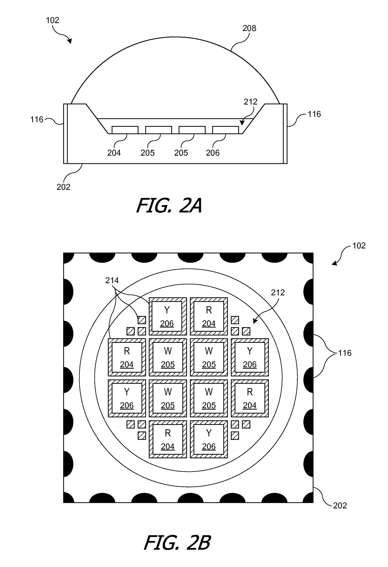 Color tunable light source module with brightness and dimming control