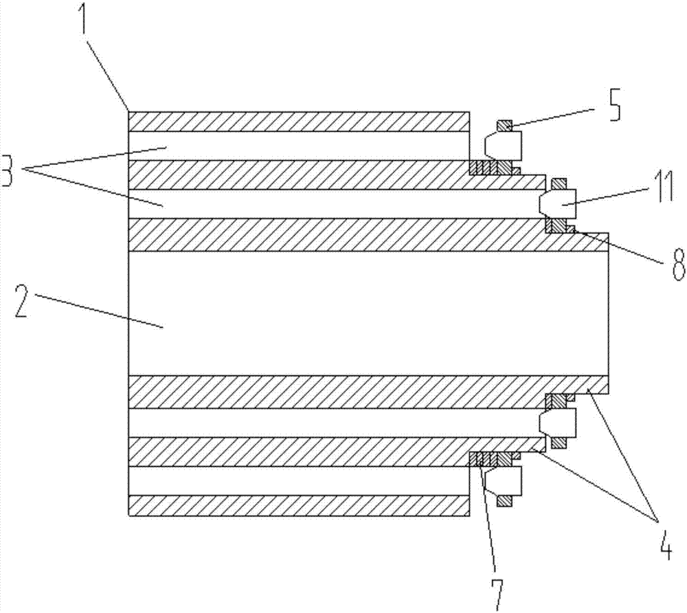 Pipe connector achieving water output flow control