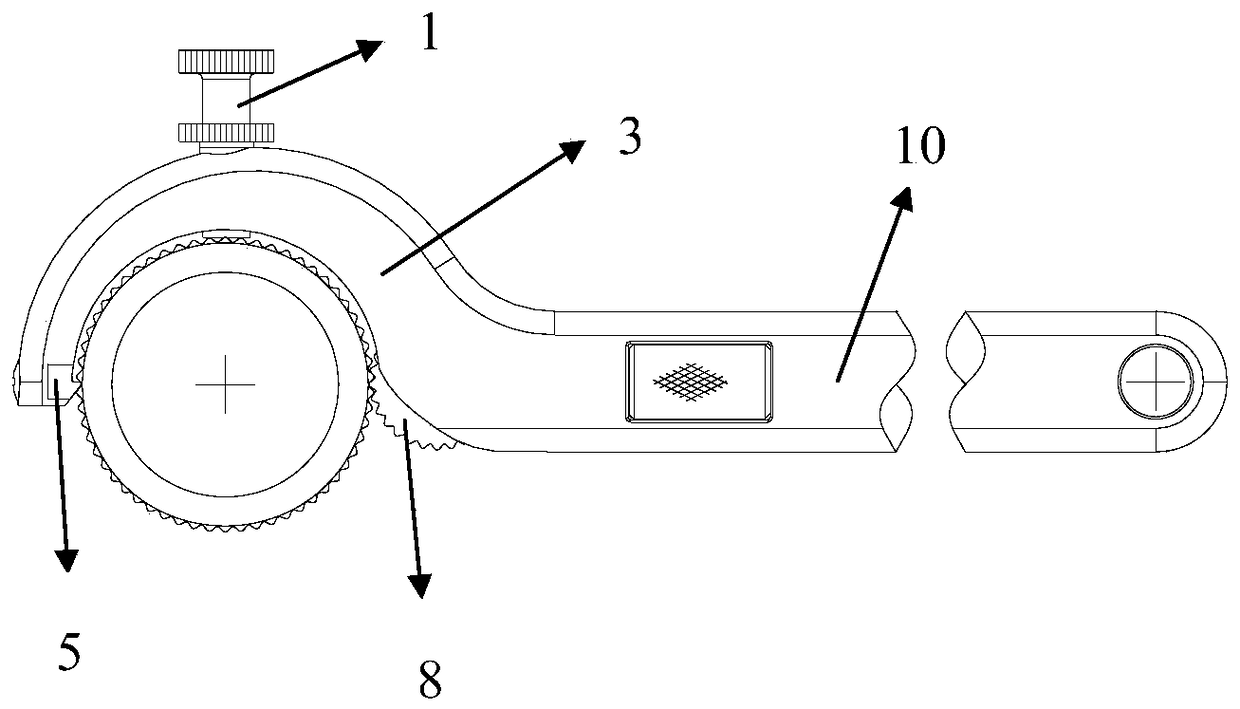 An adjustable hook wrench