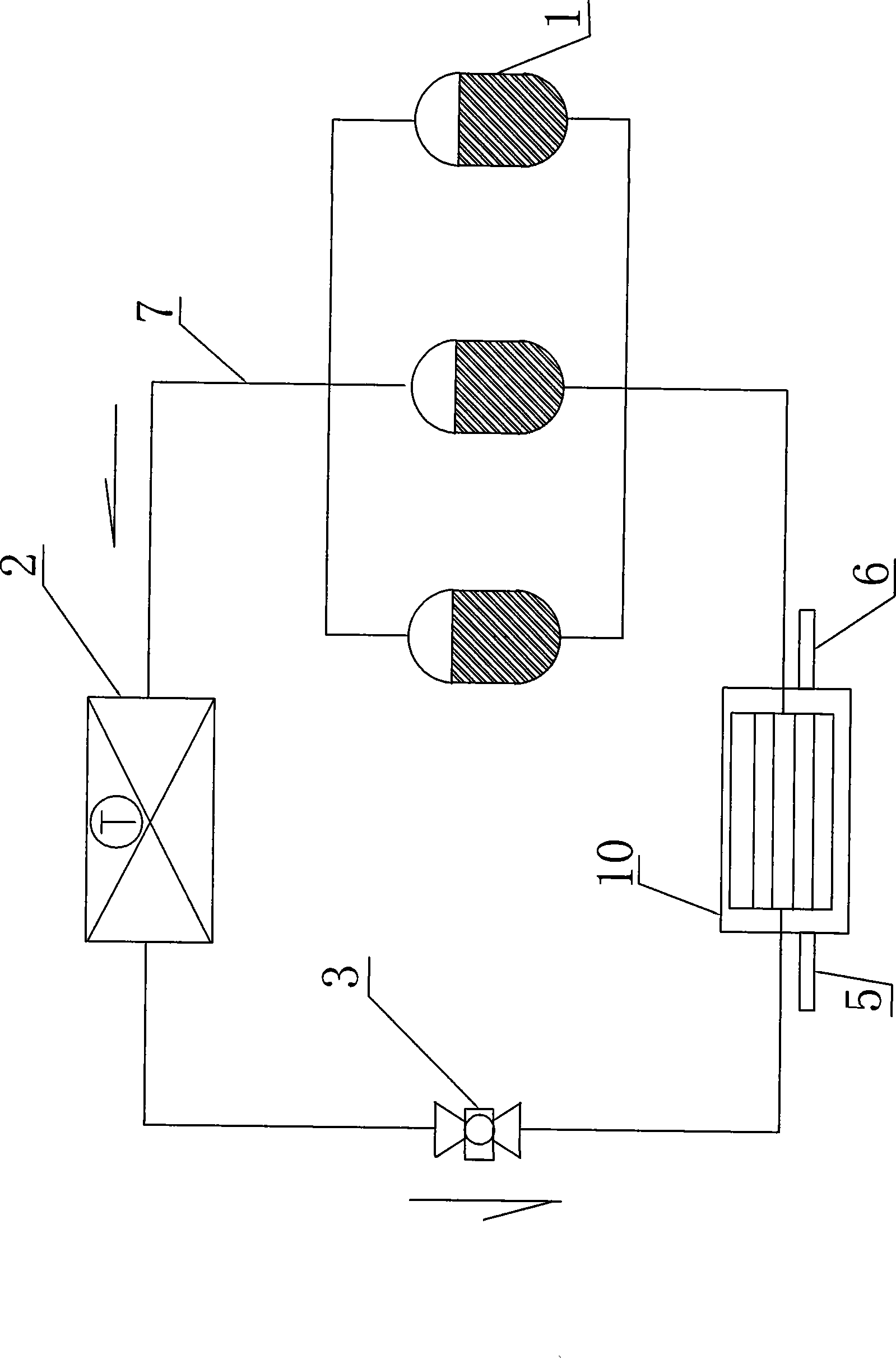 Parallel type thermal differential evaporation cold (hot) water machine