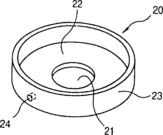 Vortex compressor with rotating loss reducing device