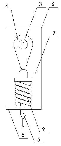 Punching device suitable for polyester filament fabric and application method thereof