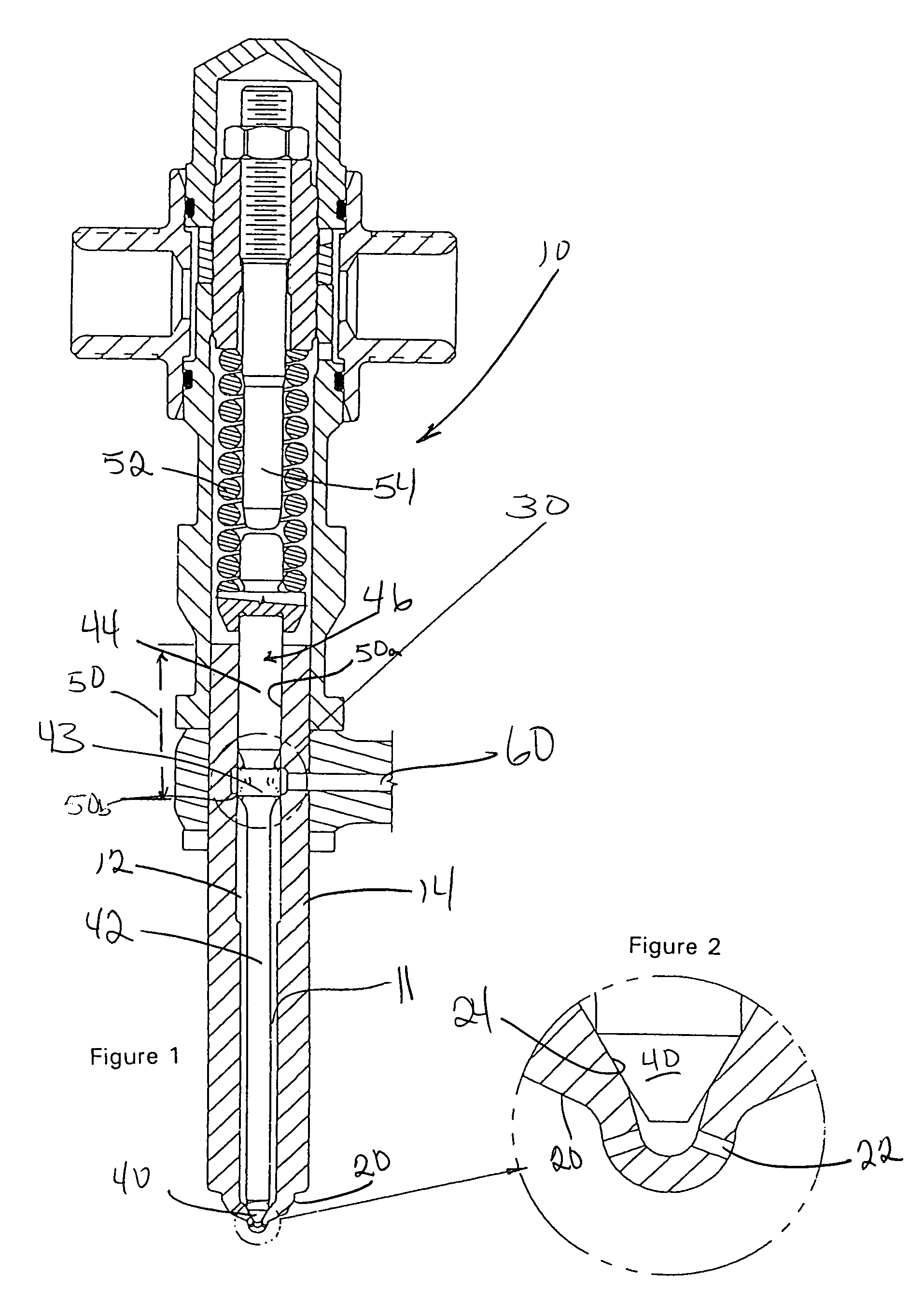 Fuel injector with hydraulic flow control