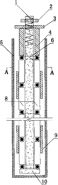 Self-anchored emergency anchor rod and installation method thereof