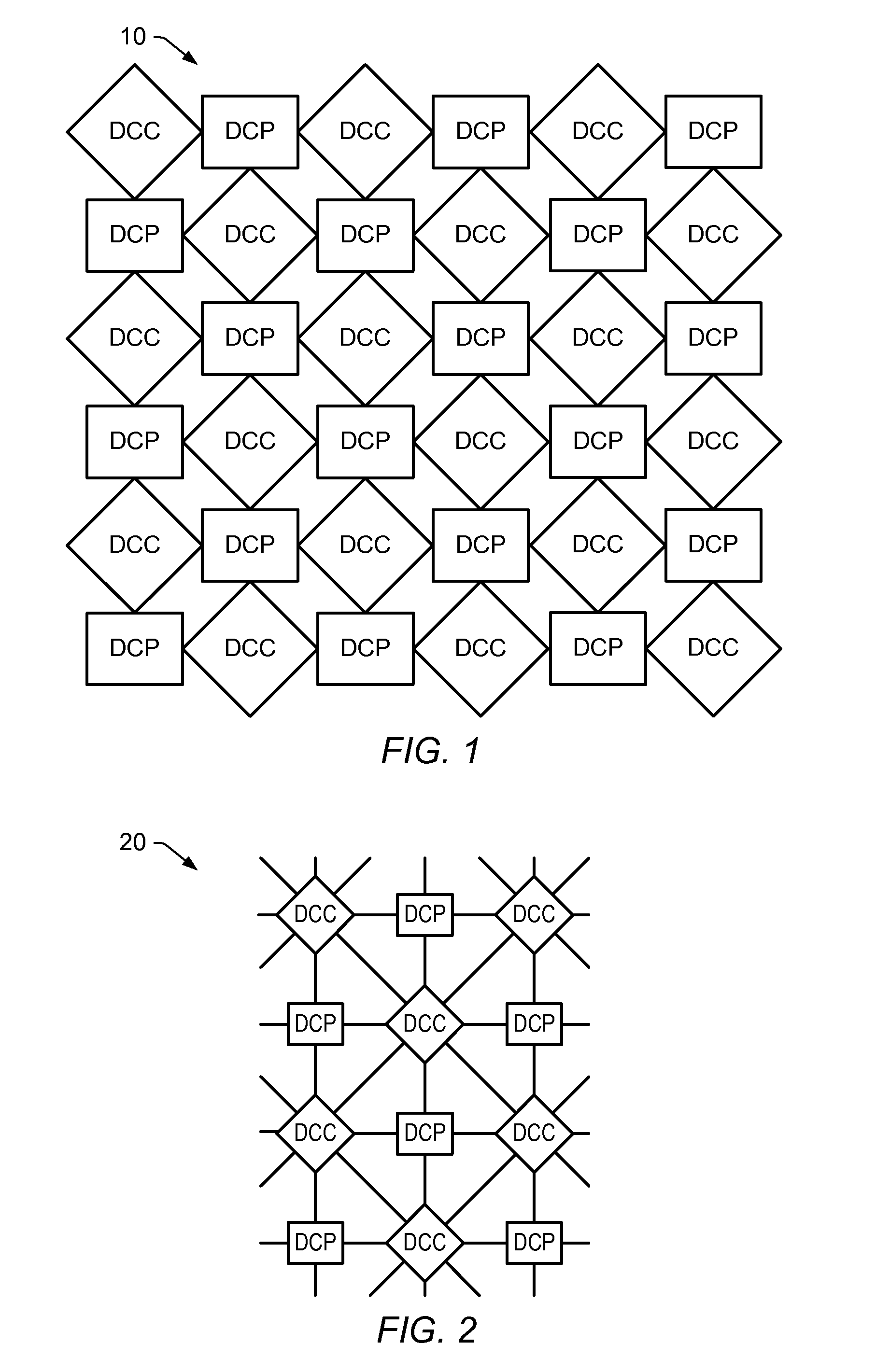 Processing system with interspersed processors and communication elements