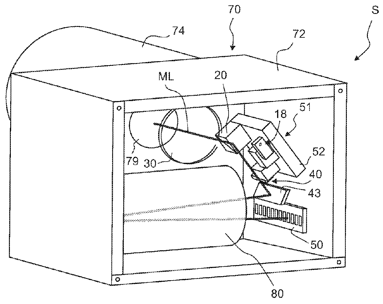 Chromatic confocal distance sensor