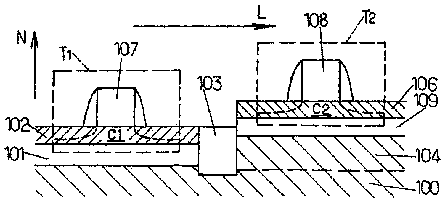 Process for realizing an integrated electronic circuit with two active layer portions having different crystal orientations