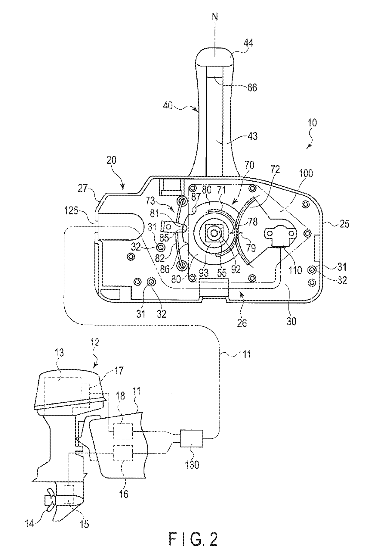 Side-mount type engine control apparatus