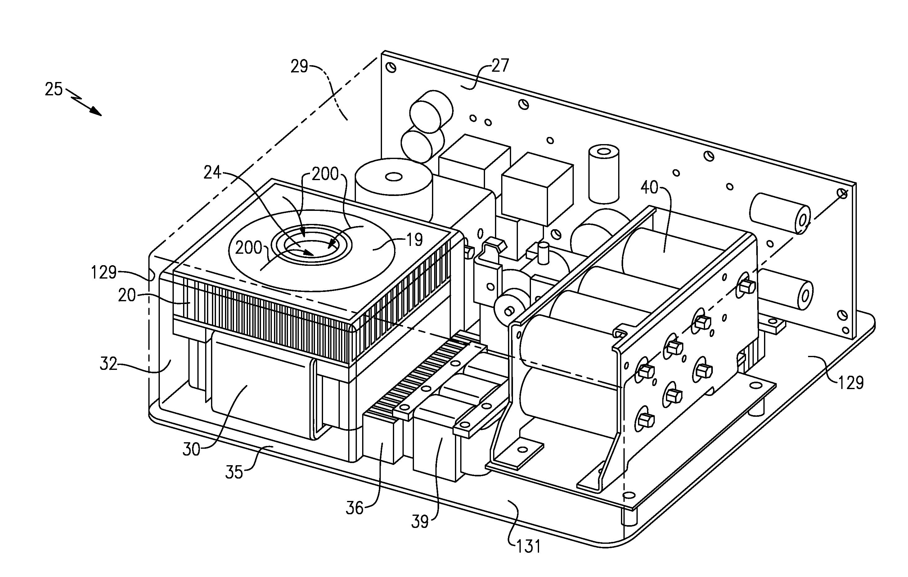 Integrated Blower Diffuser and Heat Exchanger for Electronics Enclosure