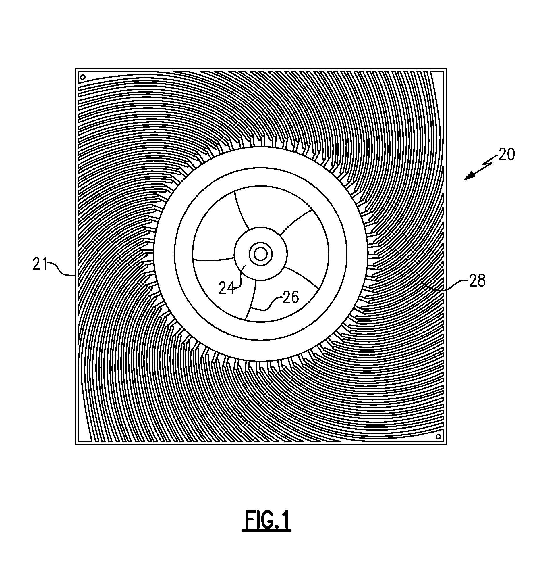 Integrated Blower Diffuser and Heat Exchanger for Electronics Enclosure