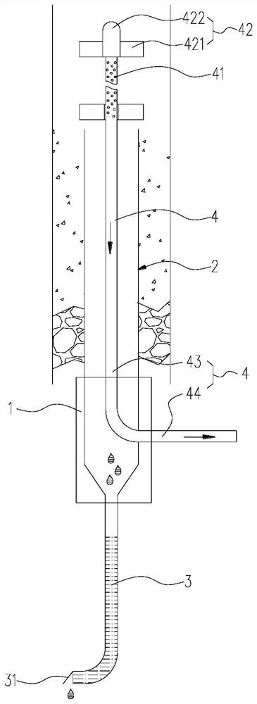 Gas drainage hole drainage method