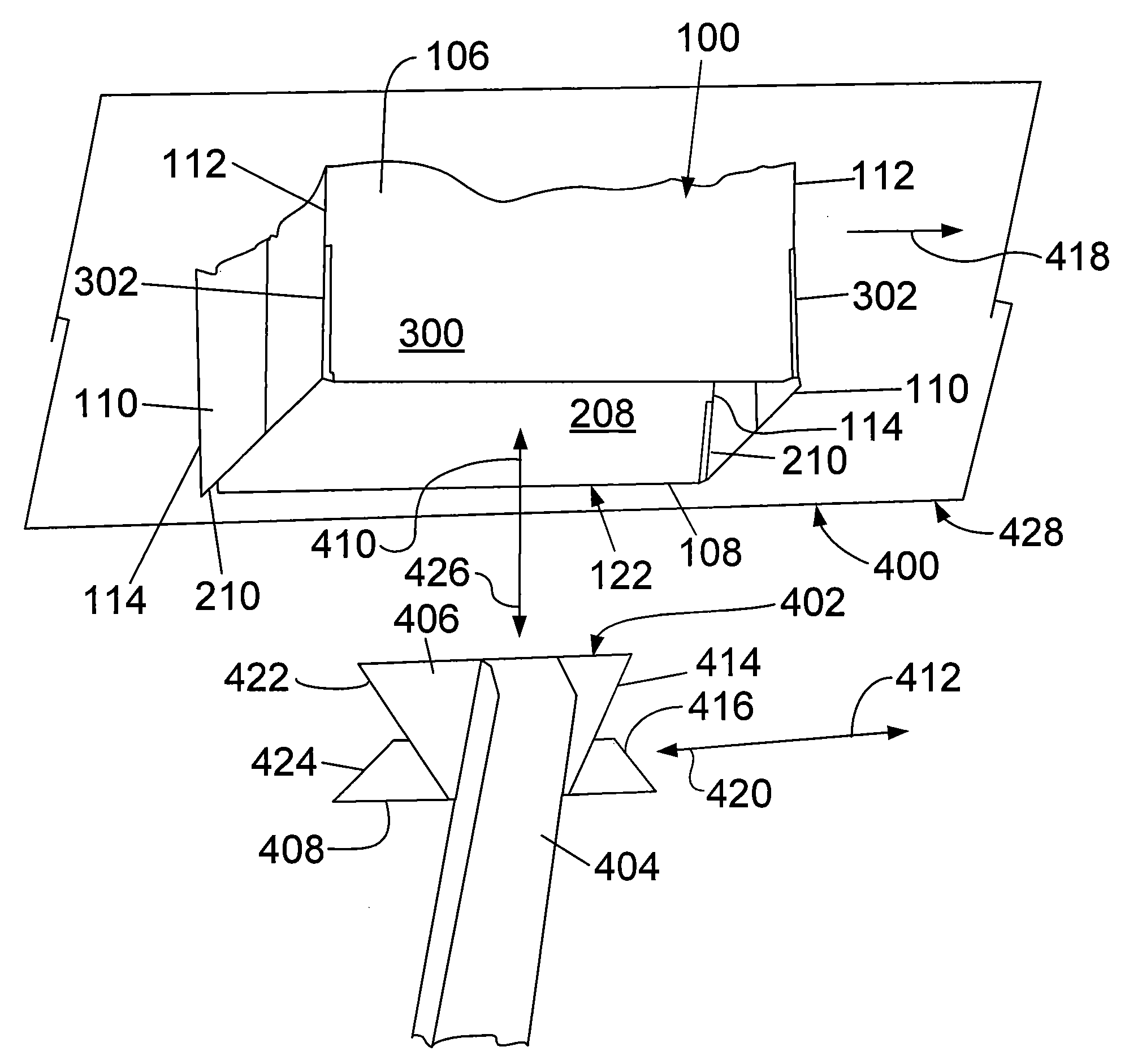 Method and system for making a stepped end