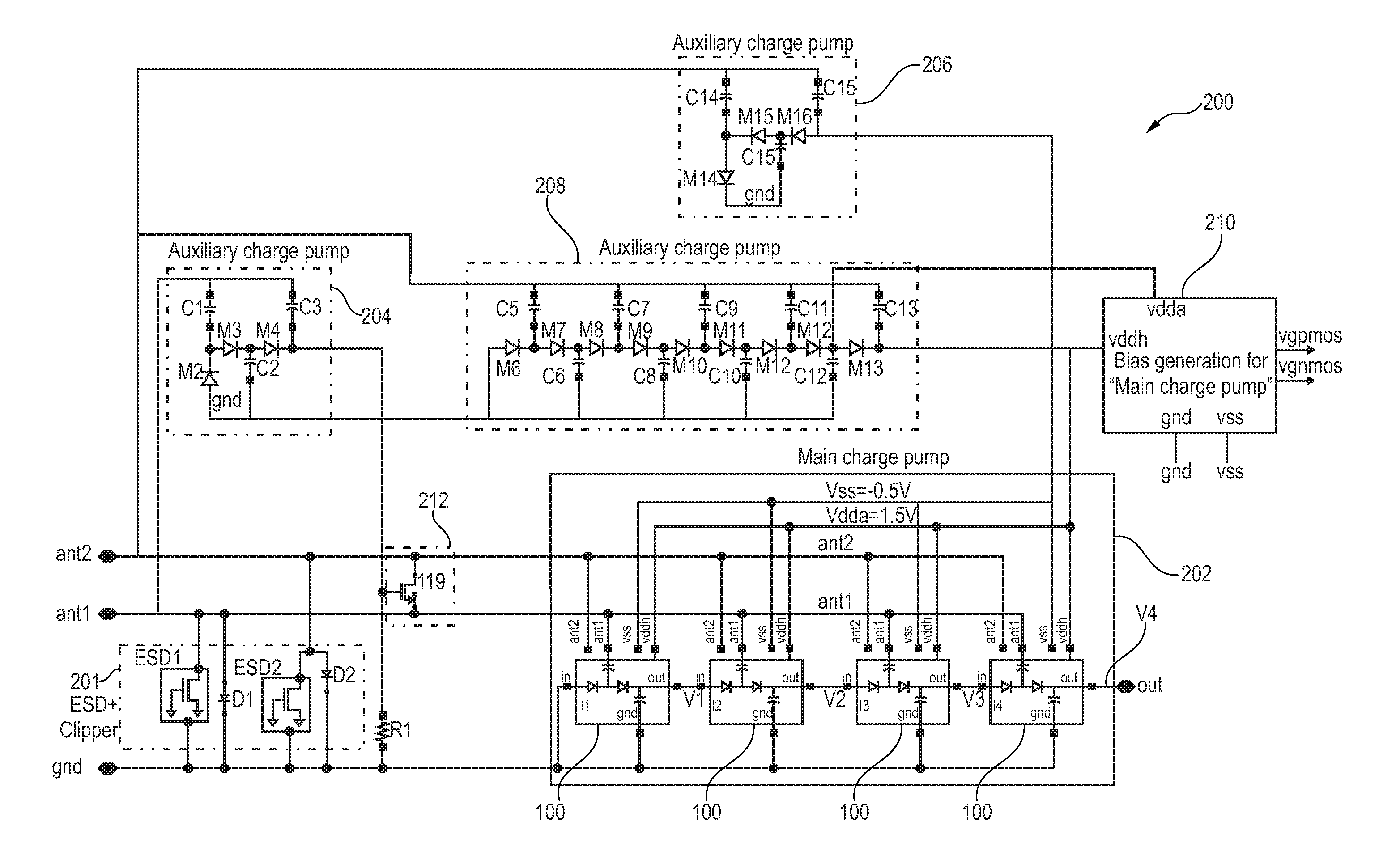 High efficiency charge pump