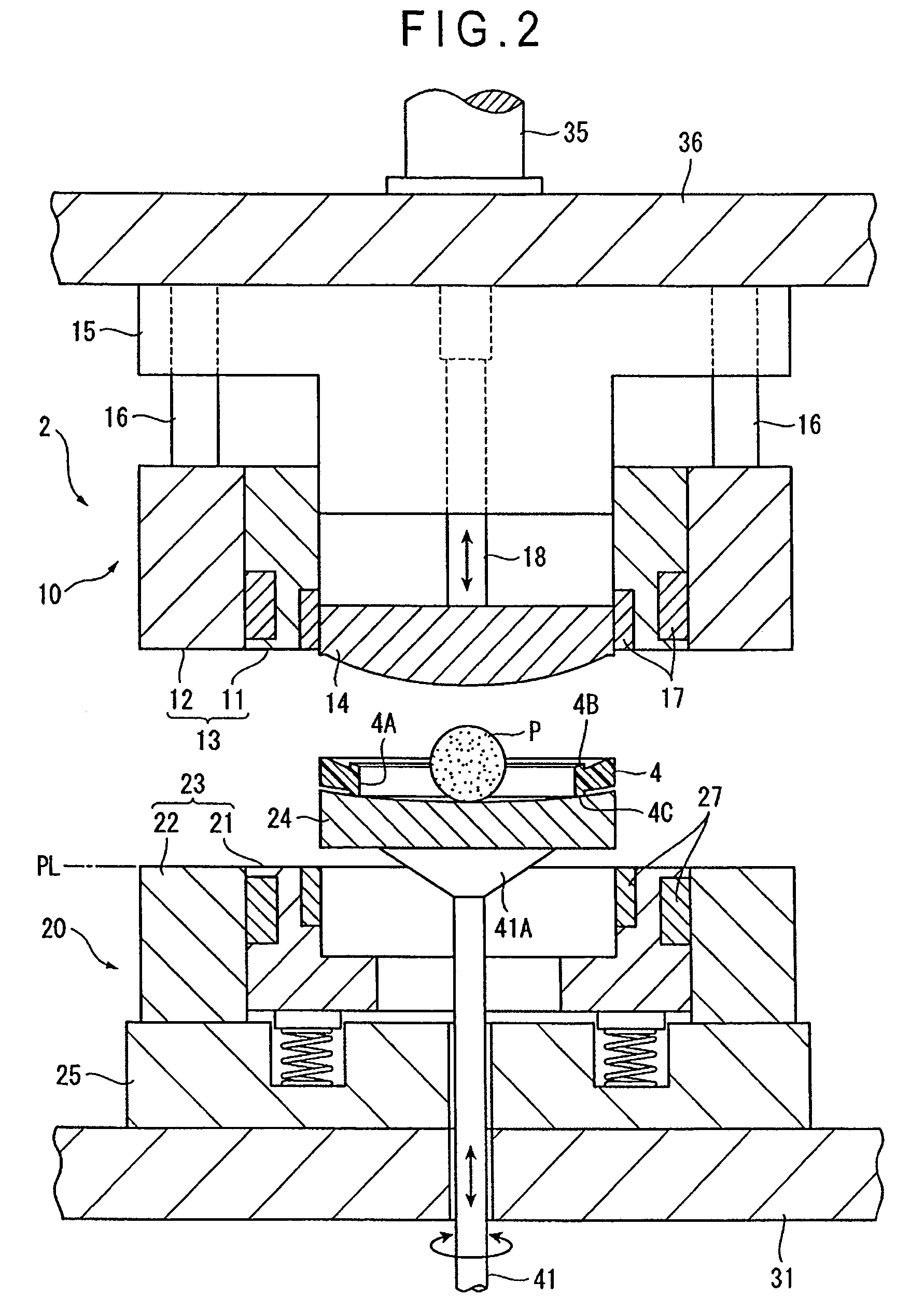 Method and device for producing optical part