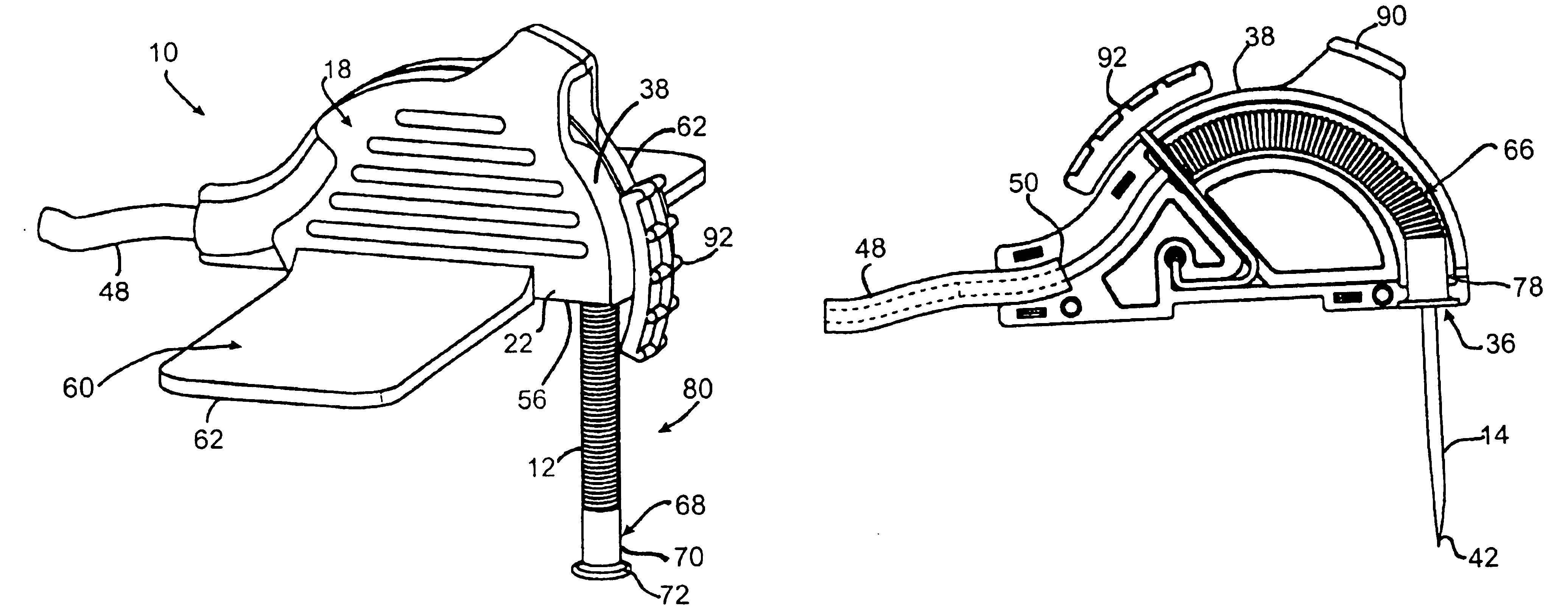 Huber needle with anti-rebound safety mechanism