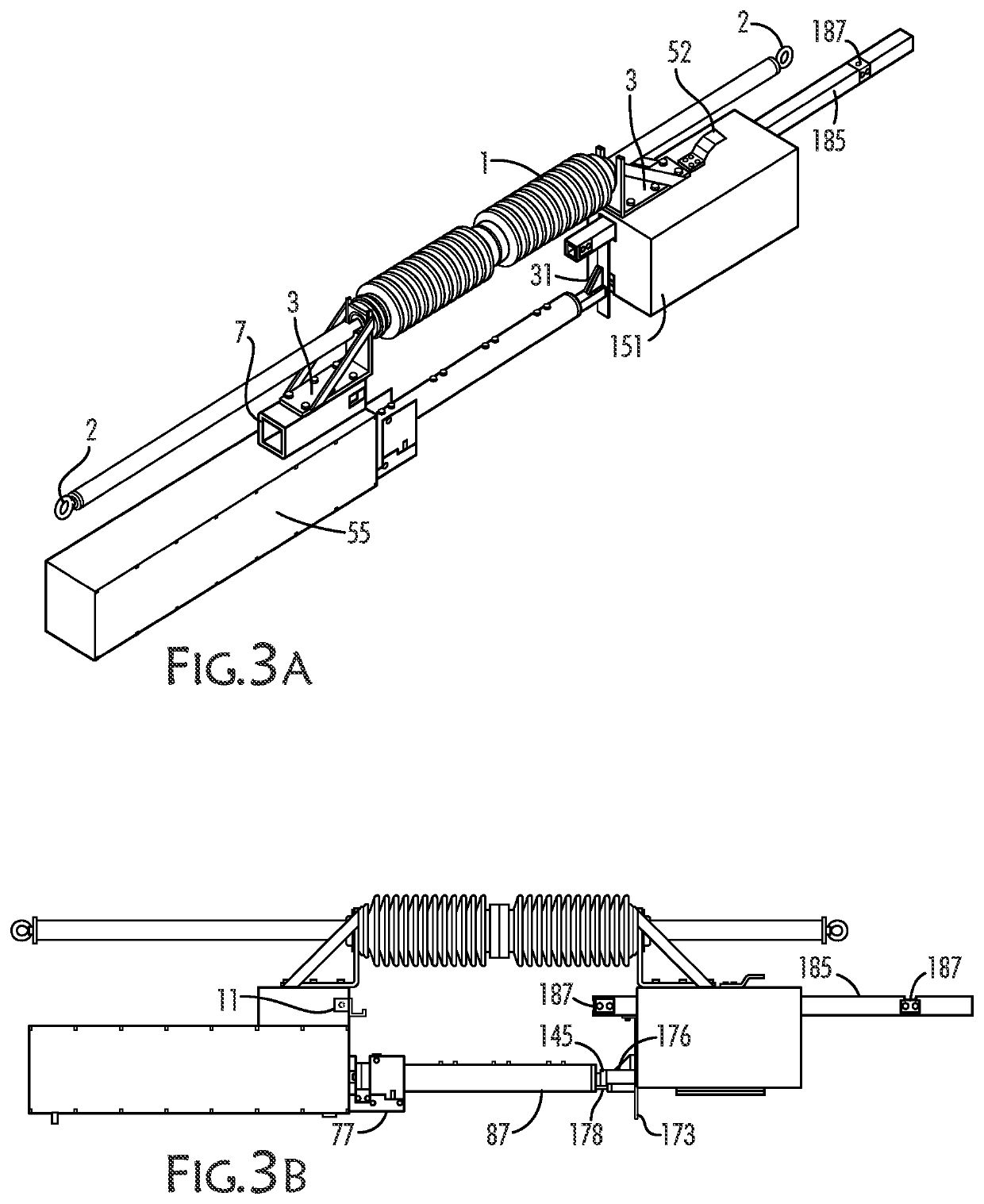 Inline disconnect for multiphase electric utility line applications