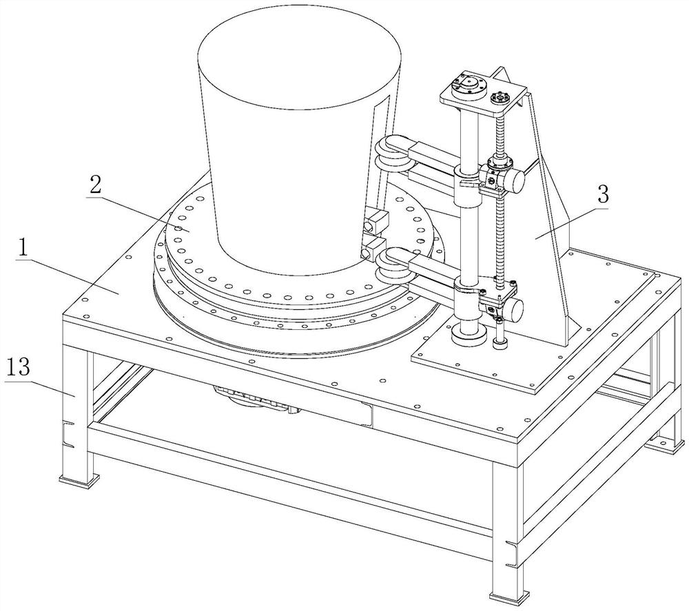 Large-sleeve pipe bending equipment and implementation method thereof