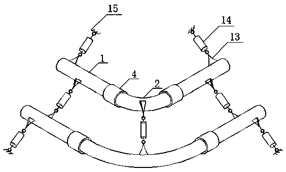 Oil gas multiphase delivery integrated flat chamber pipeline structure system and construction method thereof