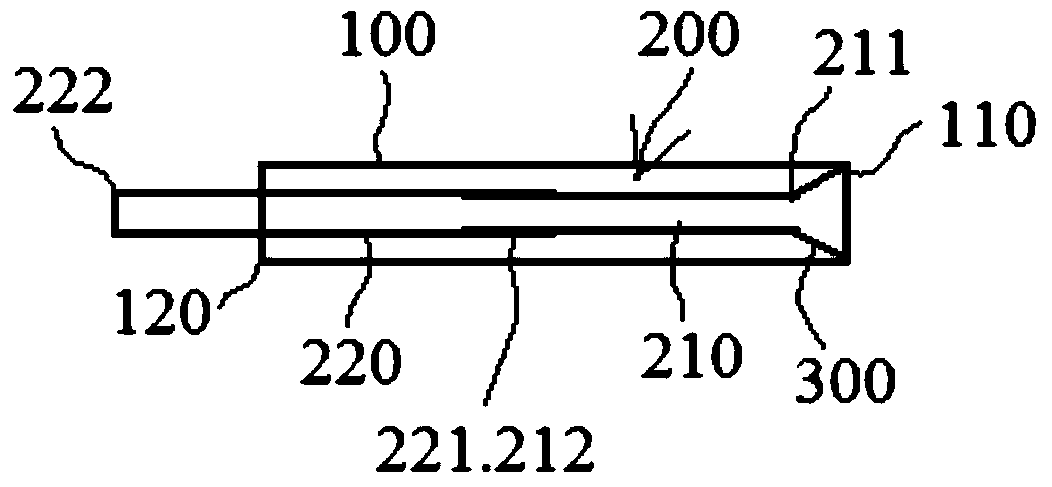 Sucked type material taking device for bronchoscope